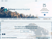 Tablet Screenshot of beltwayanimalhospital.com